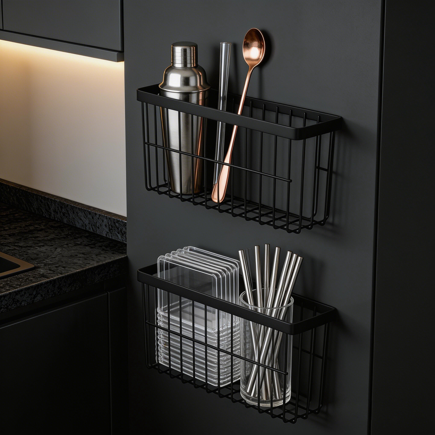 Movlive® Adjustable Kitchen Cabinet Door Organizer