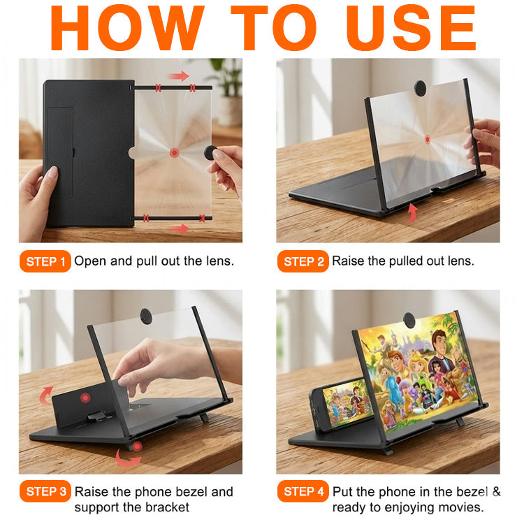 Movlive® 3D Curved Screen Magnifier For Smartphones