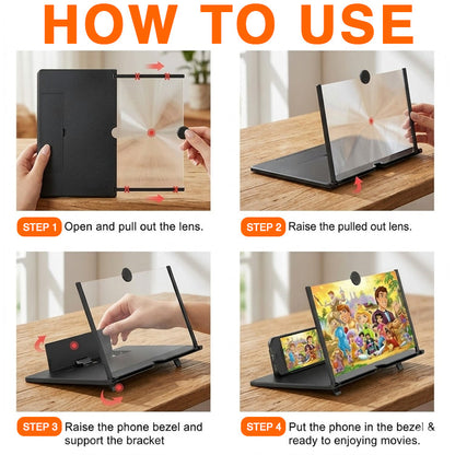 Movlive® 3D Curved Screen Magnifier For Smartphones
