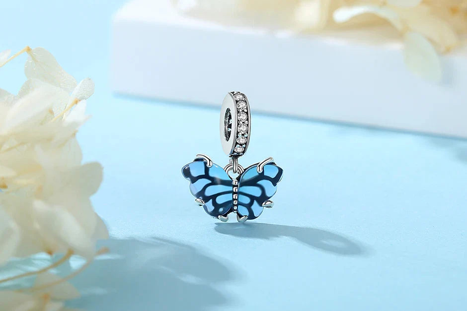 Original 925 Sterling Silver Charms Love Heart Turtle Murano Glass Pendant Beads Fit Pan Bracelet Necklace Jewelry For Women