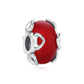 Original 925 Sterling Silver Charms Love Heart Turtle Murano Glass Pendant Beads Fit Pan Bracelet Necklace Jewelry For Women
