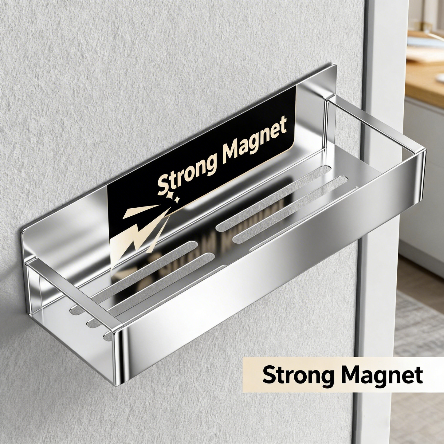 Movlive® Silver Magnetic Spice Shelf