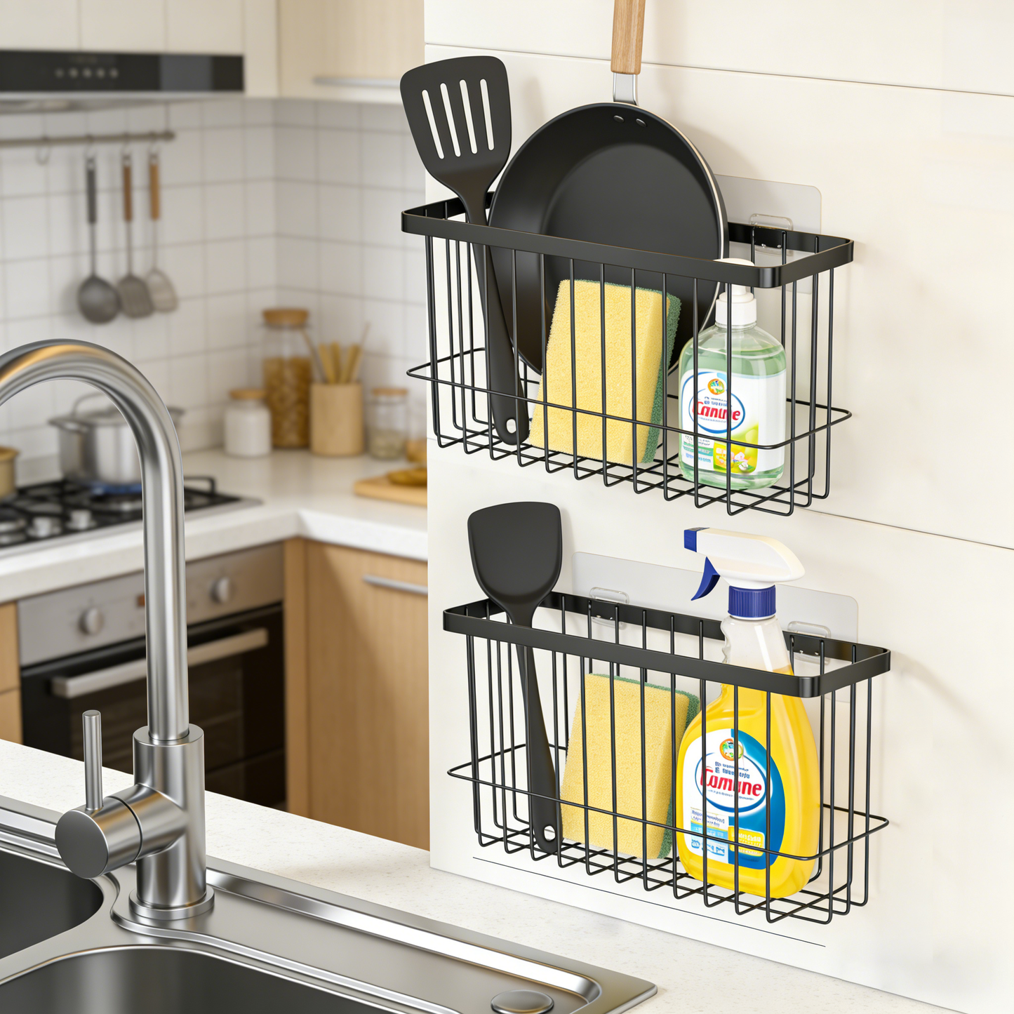 Movlive® Adjustable Kitchen Cabinet Door Organizer