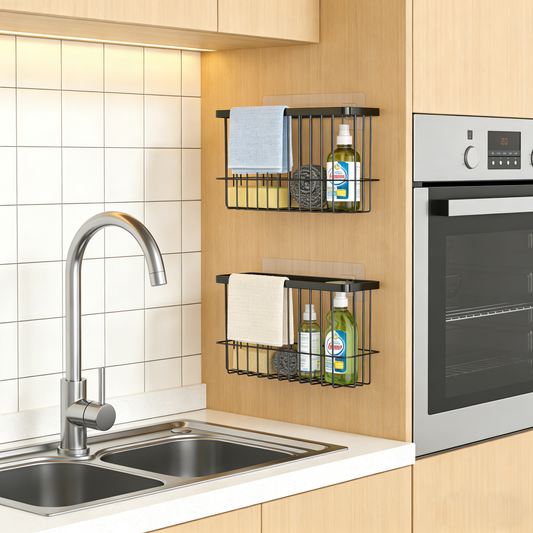 Movlive® Adjustable Kitchen Cabinet Door Organizer